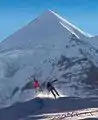 Der Silberhornsprung vor dem Silberhorn im Jahr seiner Einführung 2003