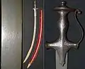 Talwar mit wootz-klinge, koftgari, Bezeichnung für die (reichverzierte) Montur eines talwars.
