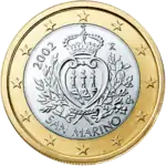 san-marinesische 1-Euro-Münze (2002)