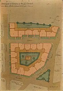 Bebauungsplan von 1910 von Alexander Zerkowitz
