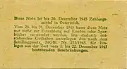 1 Reichsmark Rückseite