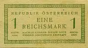 1 Reichsmark Vorderseite