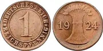 1 Reichspfennig der Reichsmark (Weimarer Republik)