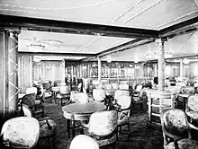 Das Á-la-Carte-Restaurant im Jahre 1911