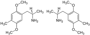 Strukturformel von 2,5-Dimethoxy-4-methylamphetamin