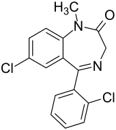 Strukturformel von Diclazepam
