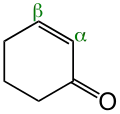 2-Cyclohexenon, ein α,β-ungesättigtes Keton