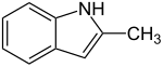 Strukturformel von 2-Methylindol