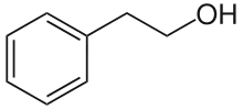 Struktur von 2-Phenylethanol