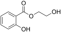 Strukturformel von Salicylsäure-2-hydroxyethylester