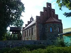 Straßenansicht Kirche Burkat