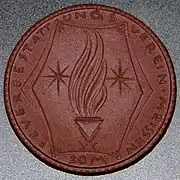 Eine 20-Mark-Münze vom Feuerbestattungsverein Meißen