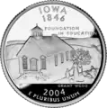Iowa state quarter Revers (2004)