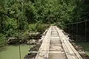 Brücke auf dem Weg zum Nauyaca