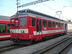 ABDe 4/4 603 mit Erste-Klasse-Abteil in der Mitte, 2006Von den BDe 4/4 I abweichende Angaben: