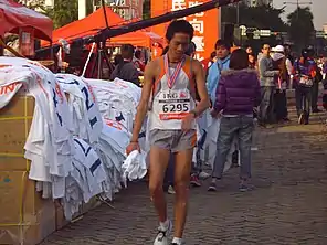 Ho Chin-ping beim Taipeh-Marathon im Jahr 2006