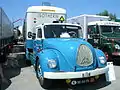 Fernverkehrs-Lkw vom Typ S 7500 mit Sonderfahrerhaus
