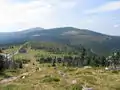 Am Spindlerpass mit Blick zum Hohen Rad (Vysoké Kolo)