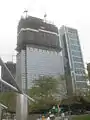 Das Gebäude während der Aufstockung, September 2008
