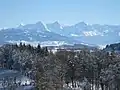 Blick auf die Alpen
