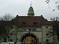 Wohnblock der Eisenbahnersiedlung Rangierbahnhof