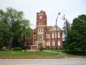 Das Dickinson County Courthouse in Iron Mountain, gelistet im NRHP Nr. 80001852