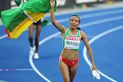 Meselech Melkamu bei den Leichtathletik-Weltmeisterschaften 2009