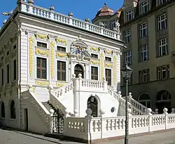 Barocker Börsenbau von 1687: Alte Handelsbörse in Leipzig