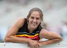 Sara Aerts – nach dem Hochsprung nicht mehr angetreten