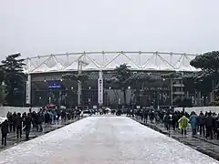 Außenansicht des Stadions (2012)