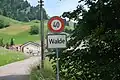 Ortseingang von Walde