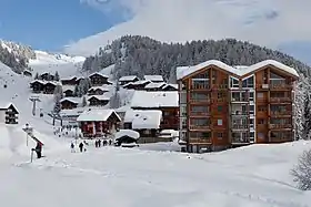 Östlicher Teil der Riederalp(Talstation der Moosfluh-Bahn)