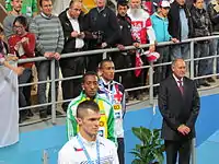 Andrew Osagie (hinten)Rang vier in 1:45,97 min