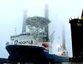 Vidar am Tag der Taufe aufgejackt in Bremerhaven