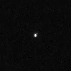 2013 FY27 und sein Begleiter (oben rechts) durch das Hubble-Weltraumteleskop (2018).