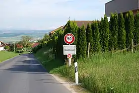 Ortseingang von Montcherand