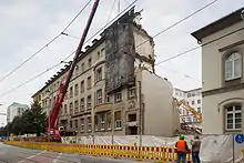 Beginn der Abrissarbeiten