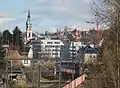 Stadtzentrum von Westen