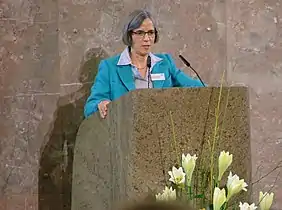 Sylvia Schenk (hier bei der Mitgliederversammlung des DOSB 2015) schied im ersten Vorlauf aus