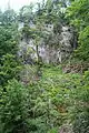 Burg Treffen (Kärnten) Blick aus Osten.