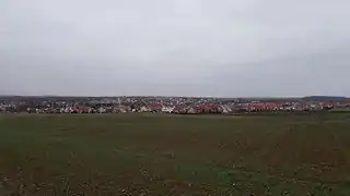 Die relativ ebene Hochfläche bei Kürnach