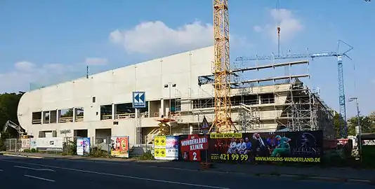 Halle in der Bauphase (2016)