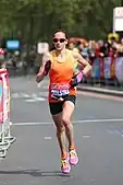 Andrea Deelstra belegte deutlich abgeschlagen dem letzten Platz im ersten Vorlauf