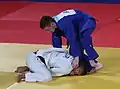 Bronzemedaillenmatch: Ariel Shulman gegen Daniel Leutgeb (oben)
