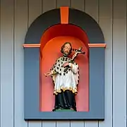 Spätbarocke Nepomuk-Statue