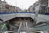 Südlicher Zugang zur U-Bahn-Station, Januar 2018