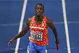 Taymir BurnetRang sechs in 10,18 s