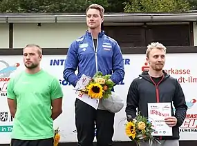 Siegerehrung: Bley, Ludwig und Berkes (v.l.n.r.)
