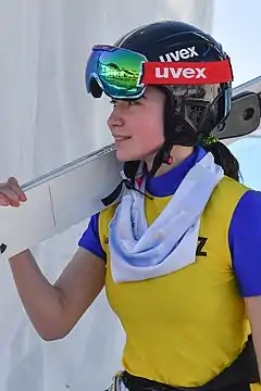 Alina Tuchtajewa bei der Nordischen Ski-WM 2019in Seefeld in Tirol