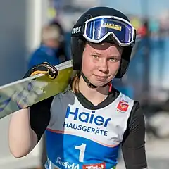 Astrid Norstedt bei der Nordischen Ski-WM 2019in Seefeld in Tirol